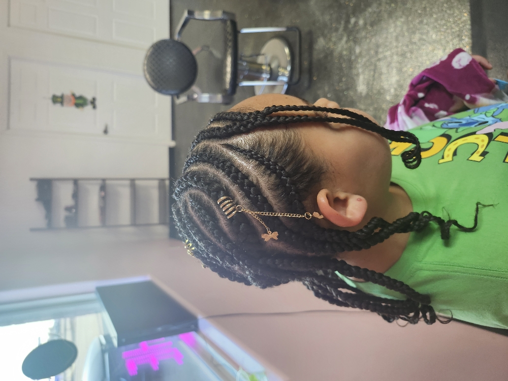 Kids Braids With Weave