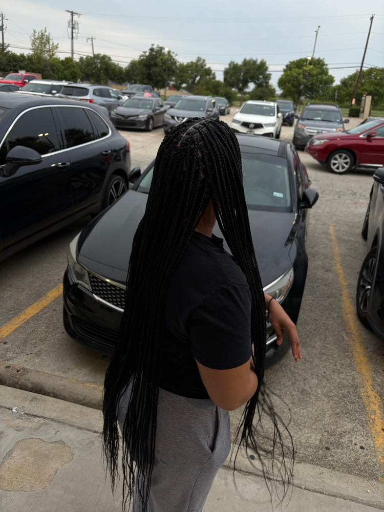 Small Thigh Length Knotless at The Braid Studio in Arlington Tx, TX