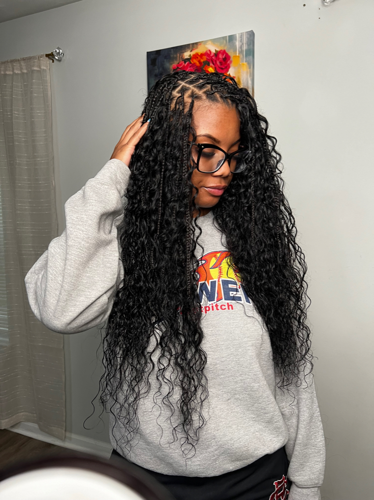 STANDARD FULL Mid-back BOHO BRAIDS at Celia Braids in CHARLOTTE, NC