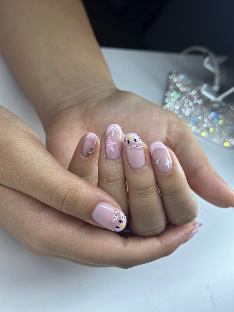 structured gel mani