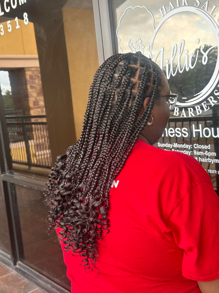 Medium box braids