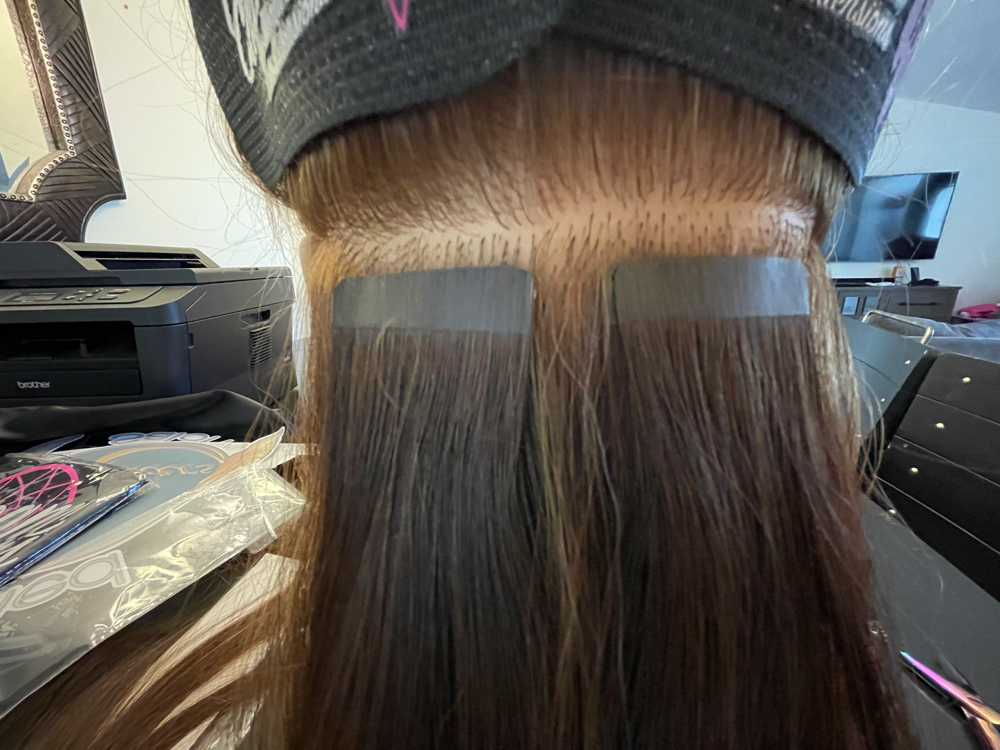 Tape In Hair Extension Install