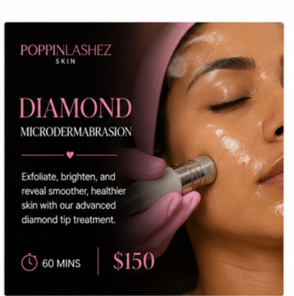 Diamond Microdermabrasion at Poppinlashez