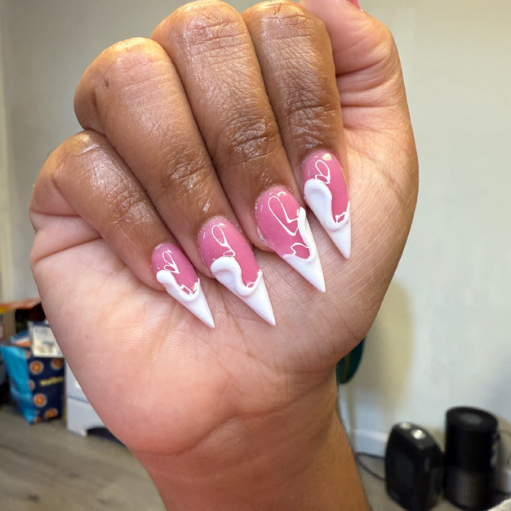 Medium Full Set With Design at Khloe’ De Nails in Cincinnati, OH