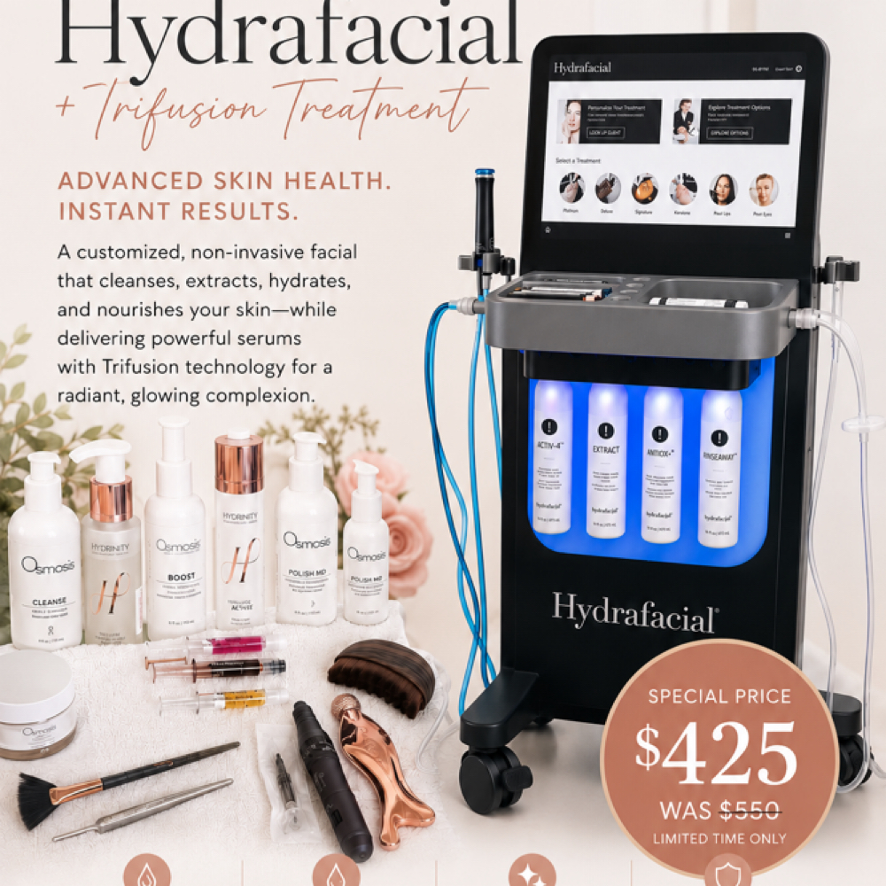 Skintology Hydrafacial + Trifusion at Skintology Apothecary in Tyler, TX