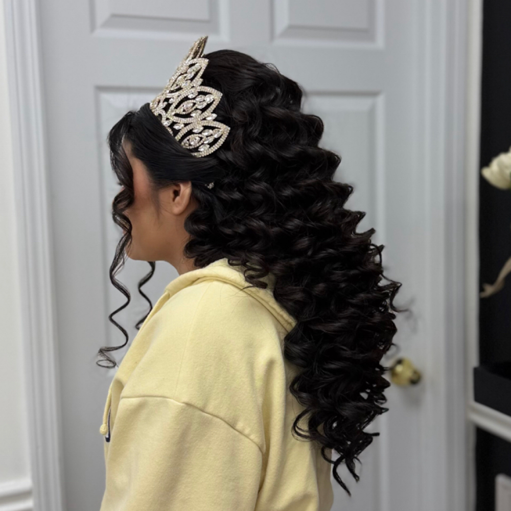 Quinceañera Hair at Luxe Beauty House in Gainesville, GA