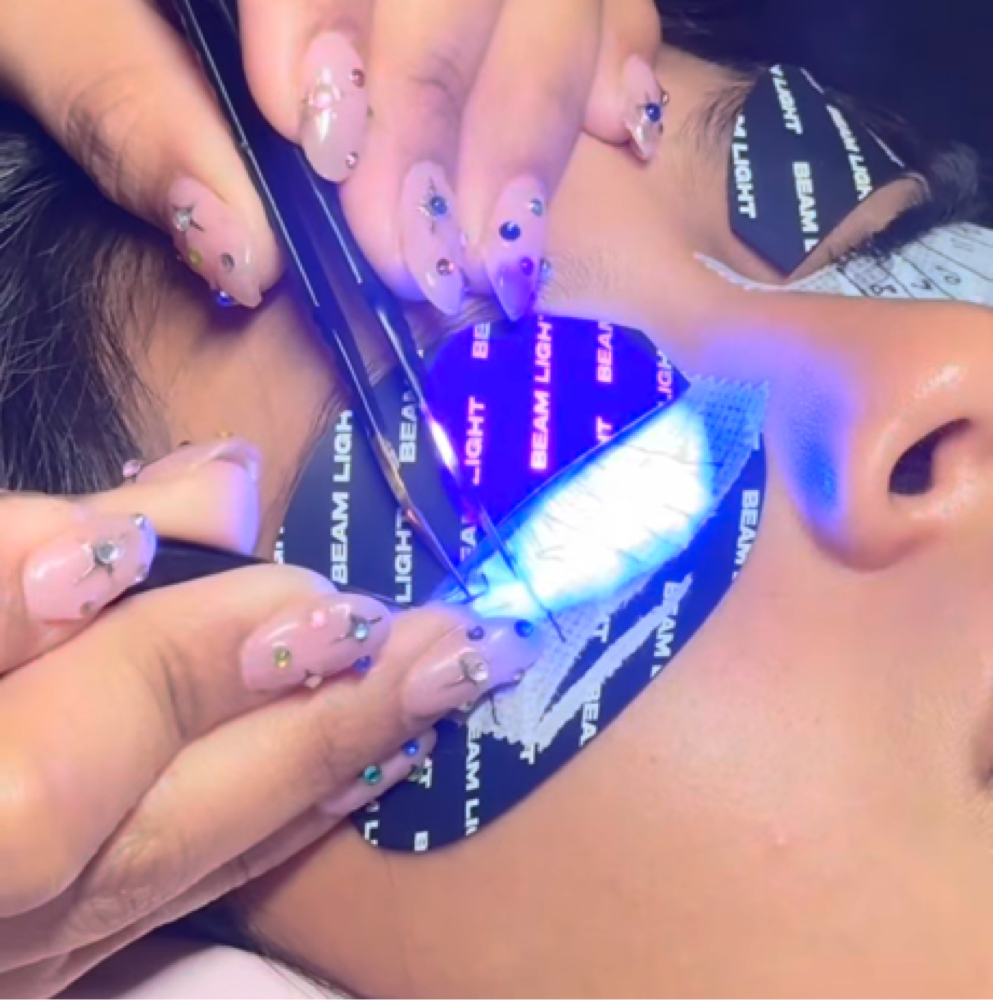UV Lash Extension Full Set at CWC Studio in Myrtle Beach, SC