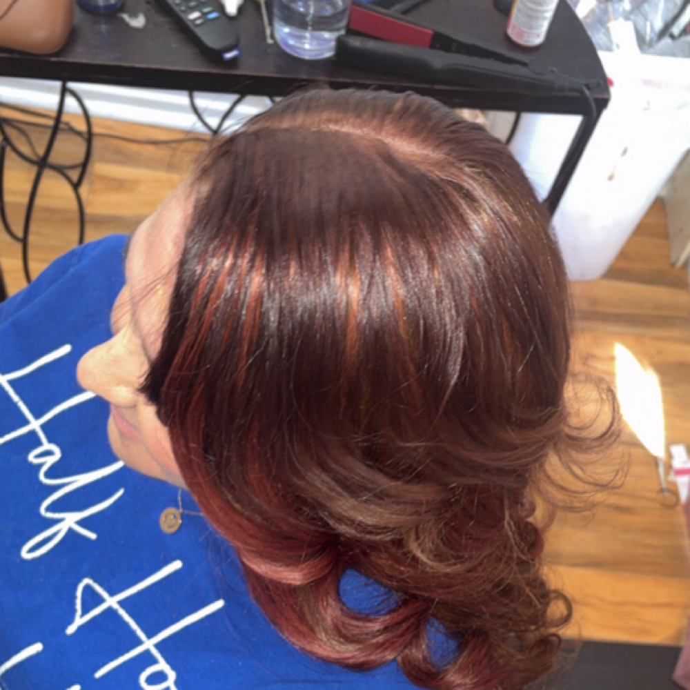 Sew-in w/leave out at Kricket Styles in Chula Vista, CA