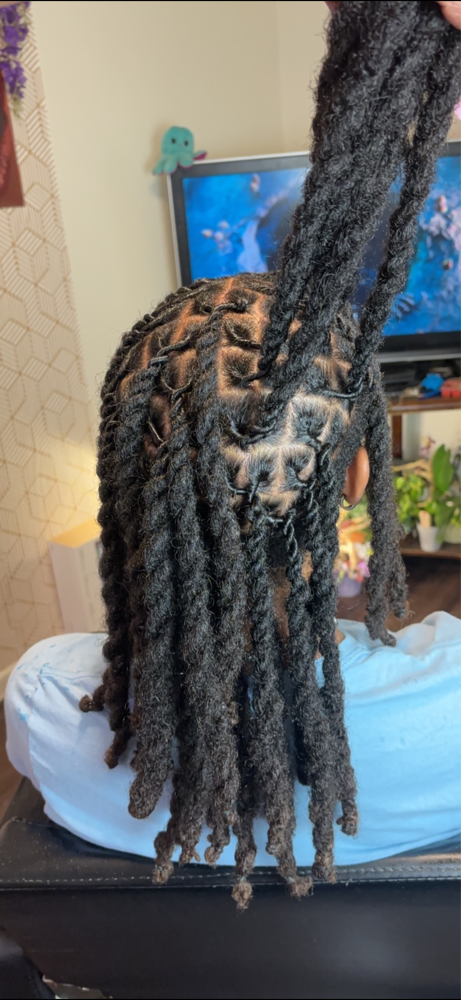 Retwist +2 Strand Twists (17 Under)