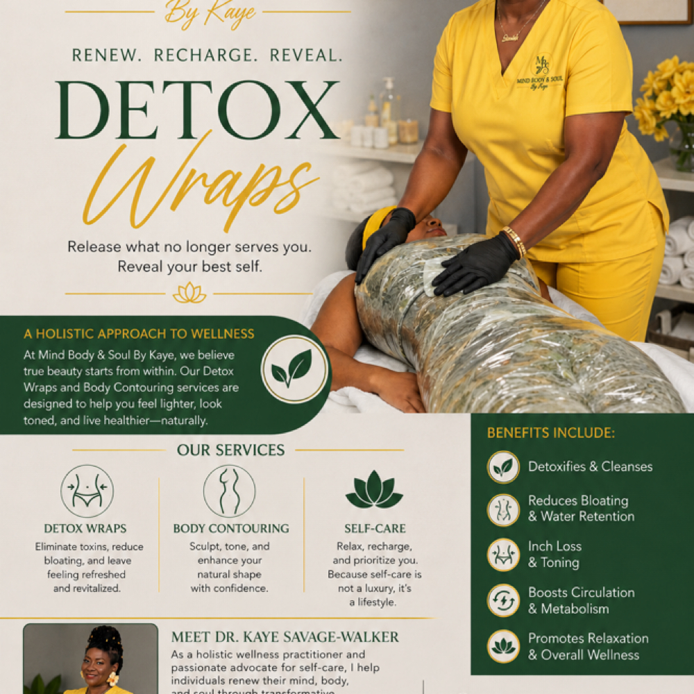 Detox wrap at Mind Body & Soul By Kaye in Houston, TX