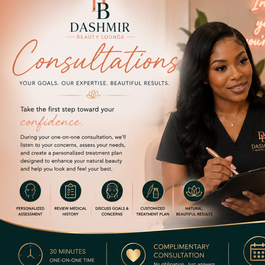 Consultations at Dashmir Beauty Lounge in Roswell, GA
