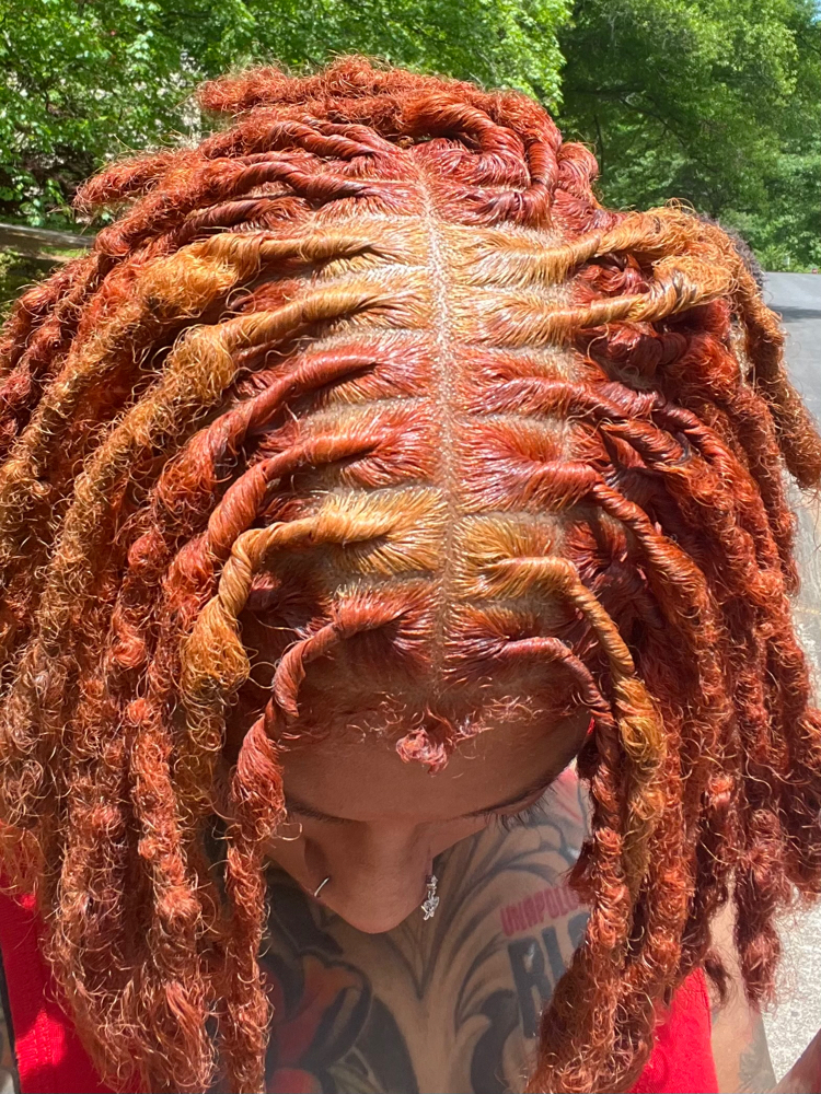 Loc Color at Manou Locs & Braids in Atlanta, GA