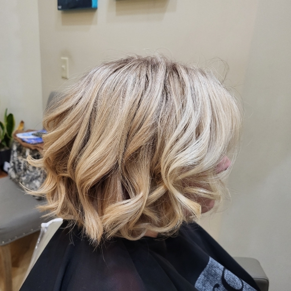 Root Color with Full Highlight at Wenona's Hair and Beauty Design in Clemmons, NC