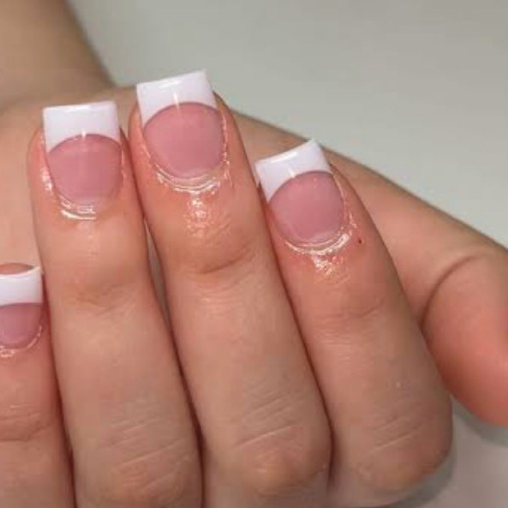Classic Manicure French Tip at 🎀Pink Diamond Beauty studio🎀 in Irving, TX