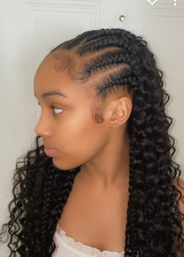 Half Braid- Half Down Sewin