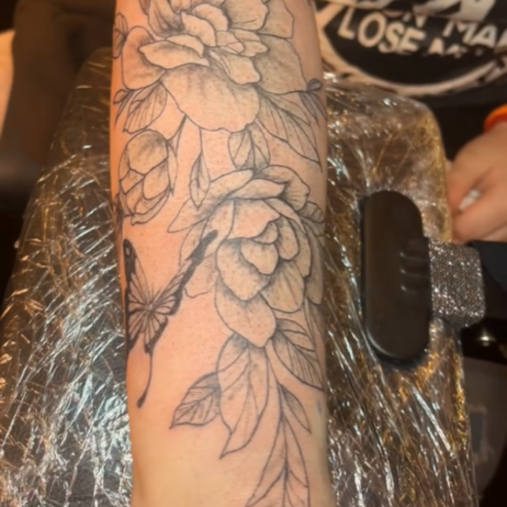 Lower Arm Quarter Sleeve at Abbi’s nails & tats💕 in Milan, TN