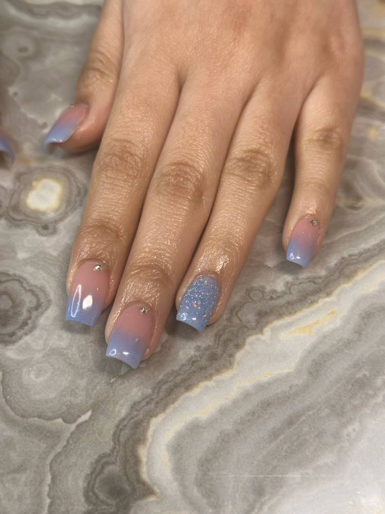 French Tip Acrylic Nails