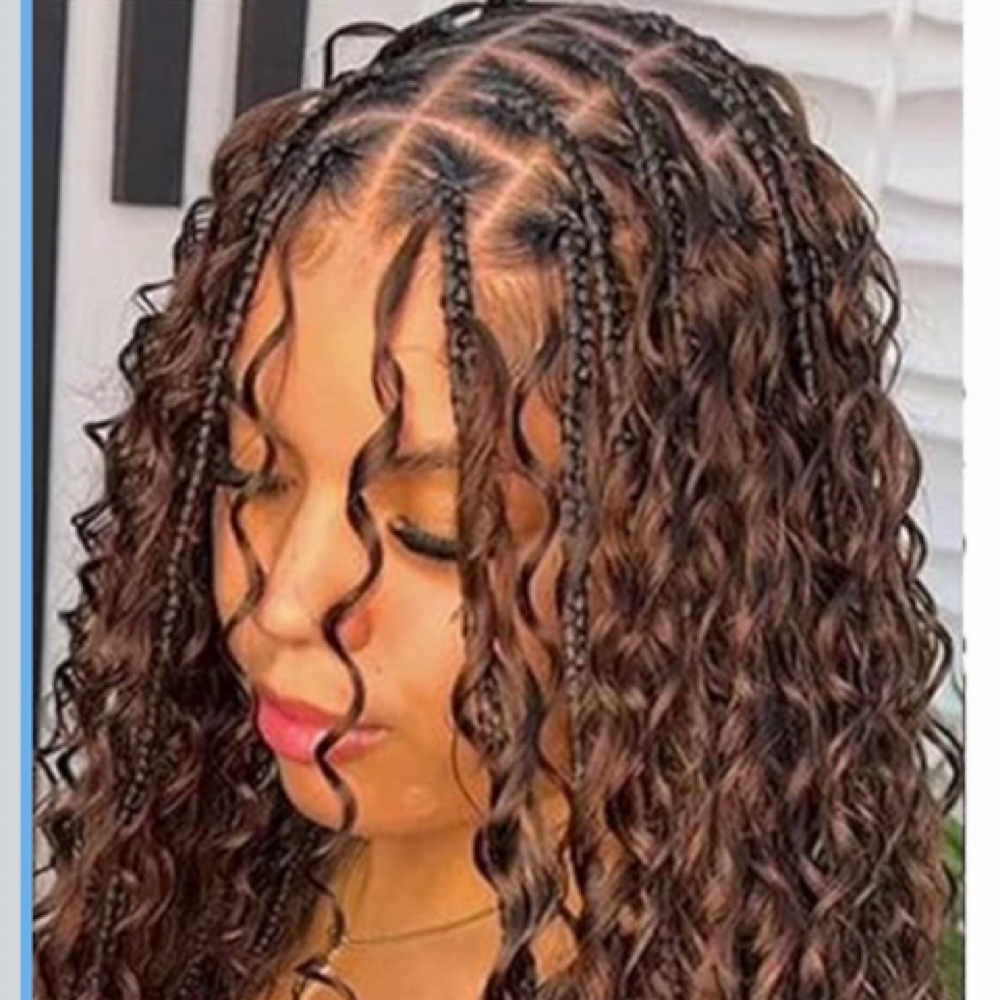 LARGE BOHO KNOTLESS  BRAIDS at Glam Braids in Marietta, GA