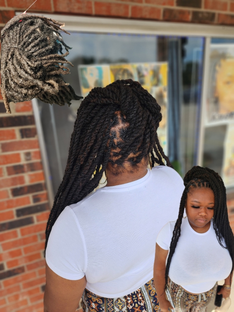 30in Twists Over Locs
