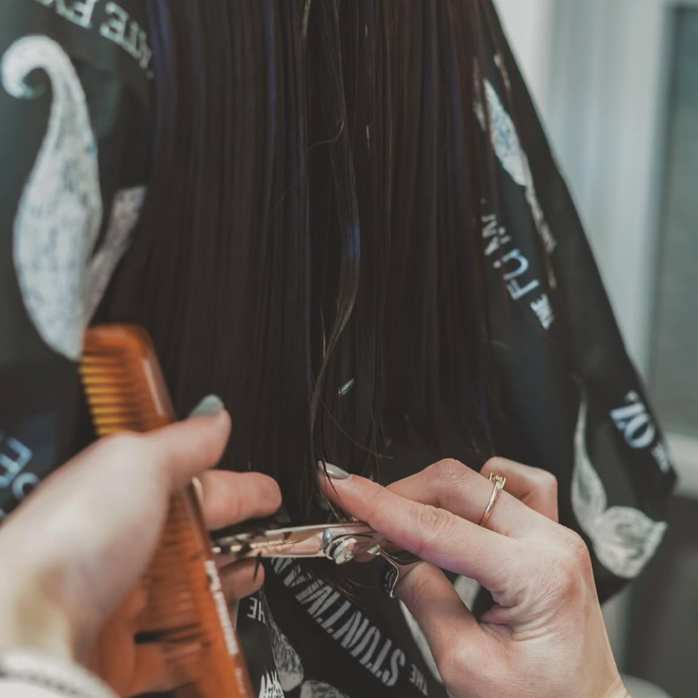 One Length Haircut & Style at Mackenzie Elise (ME) Salon in Bentonville, AR