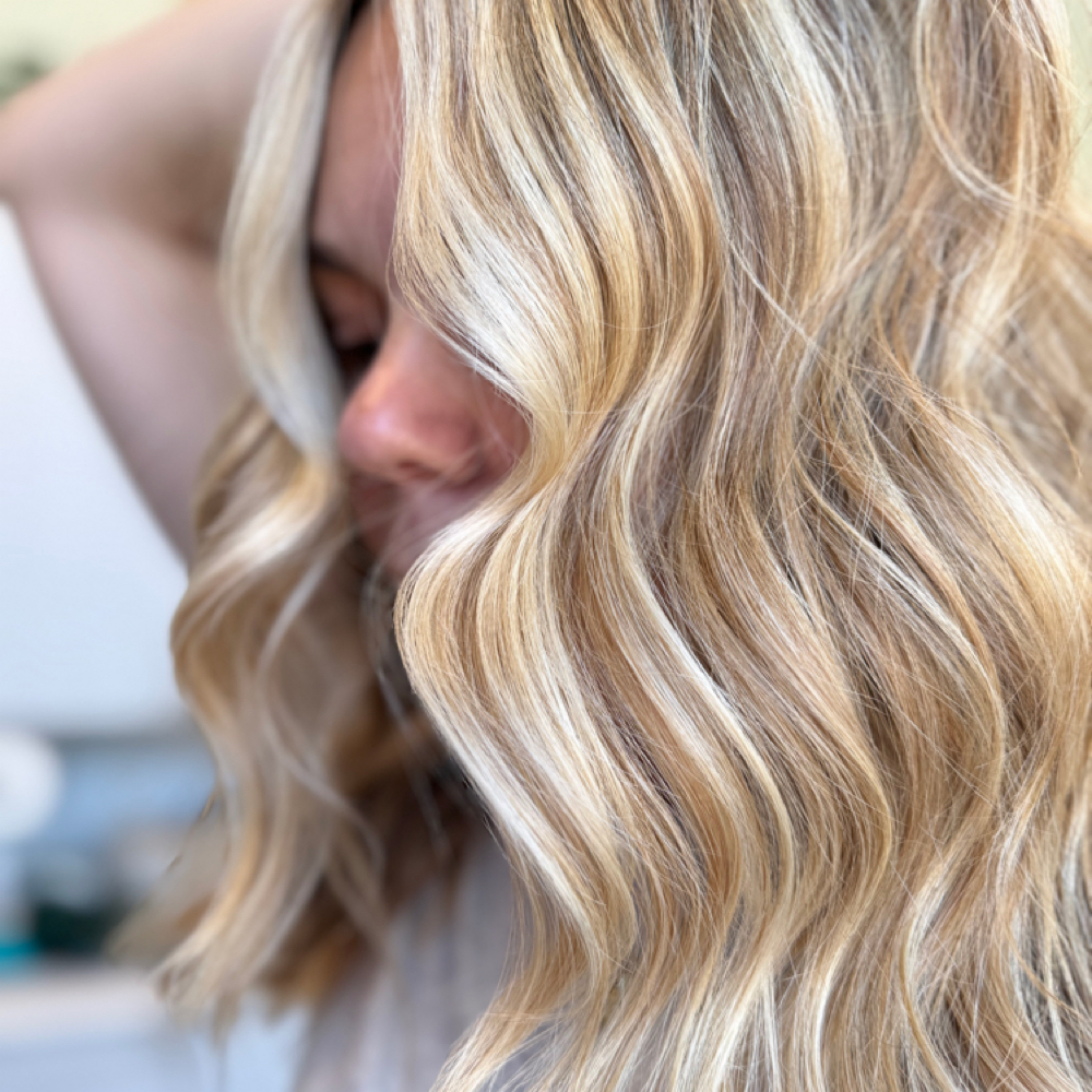 FACE-FRAMING BLONDING + HAIRCUT at Wild Bloom Hair Studio in Wyomissing, PA