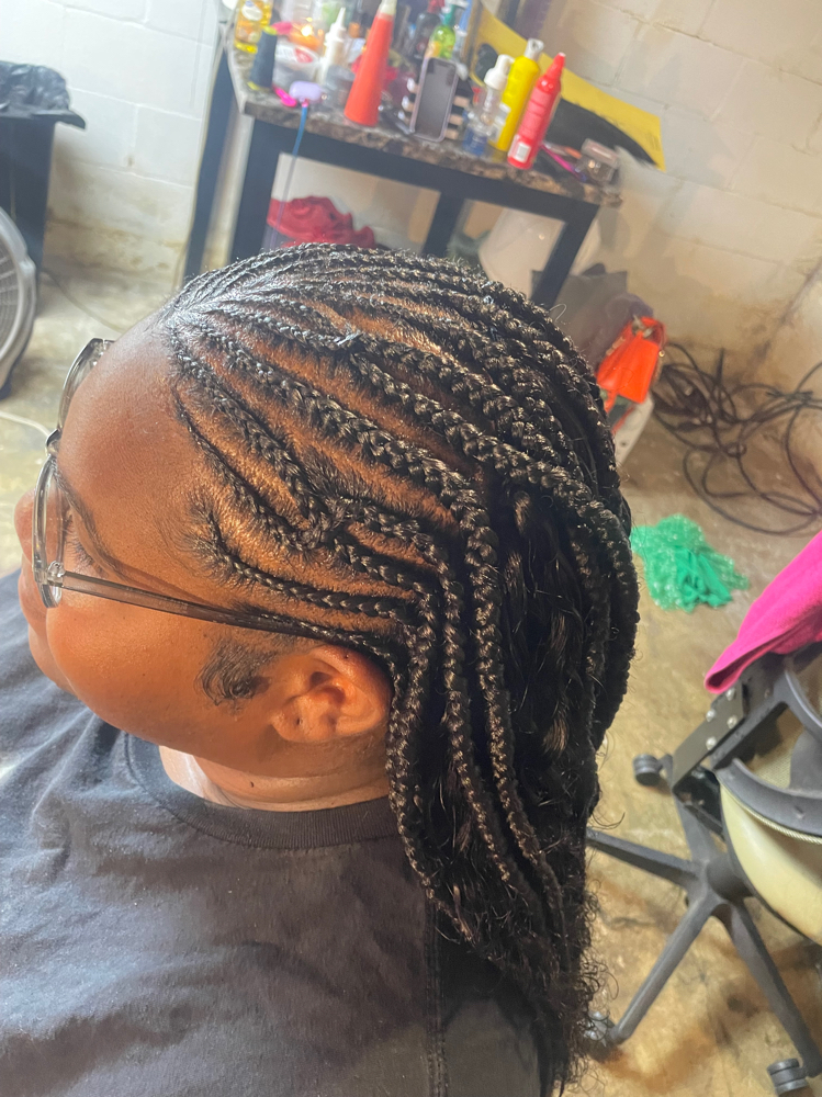 Half Braids/ Half Sew In