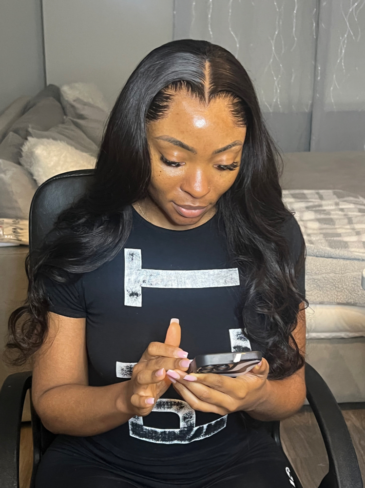 Lace Front Wig + Custom Hairline