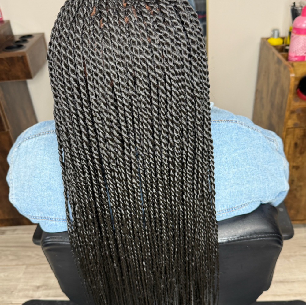 Senegalese Twist Medium/Mid Back at Kadihairsalon in Rockville, MD