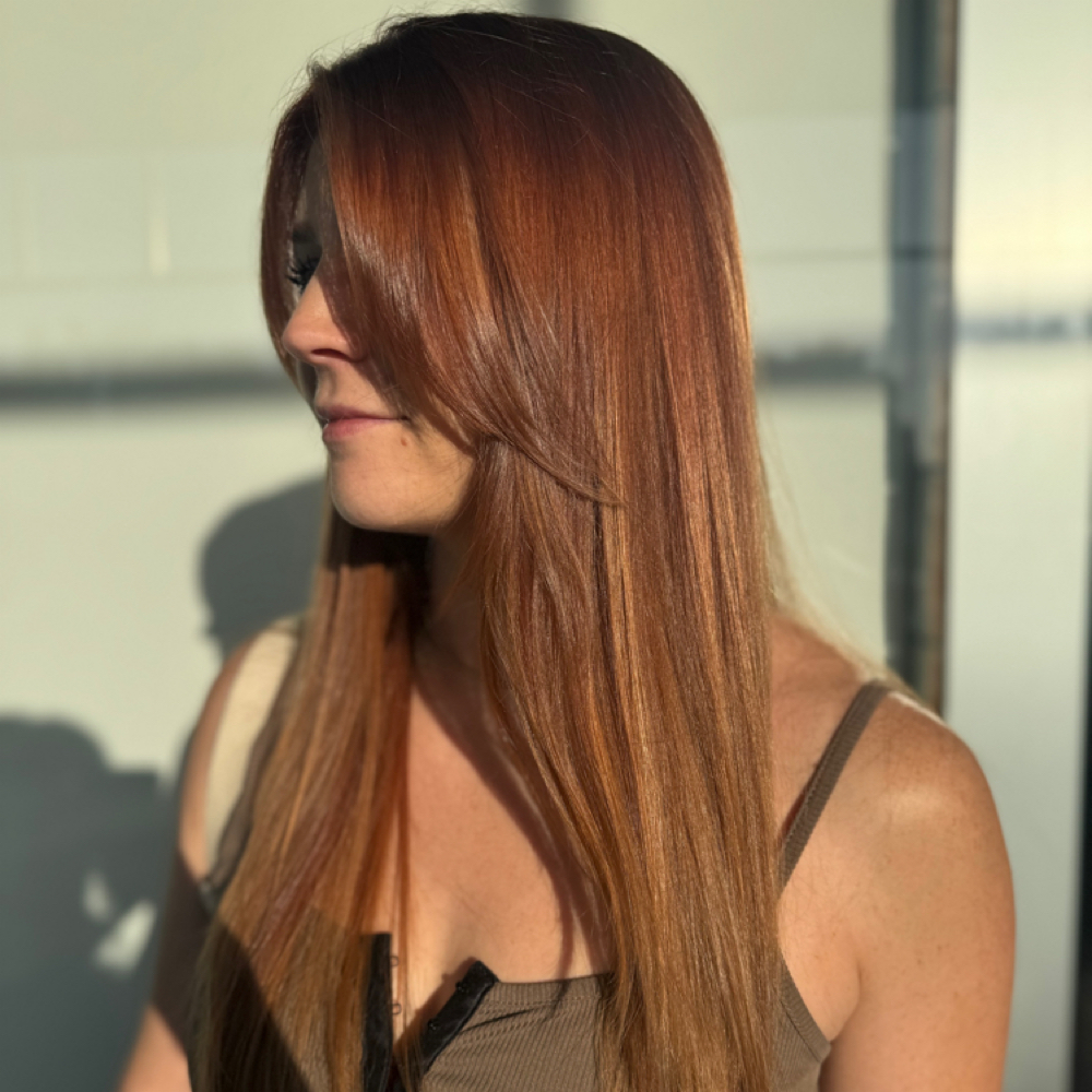Root Touch up with Haircut at Greenhaus Hair Studio in Campbell, CA