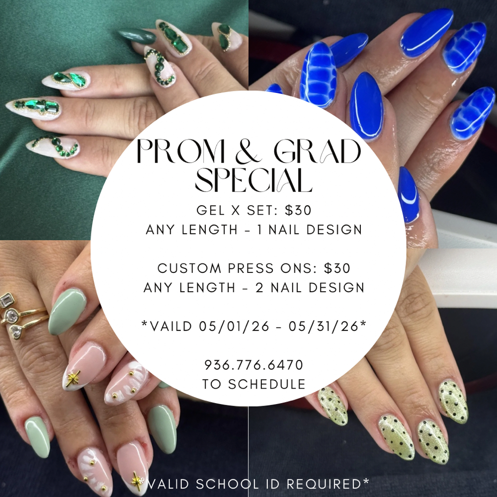 Prom & Grad Special at Boheme Beauty Nail Studio in Crosby, TX