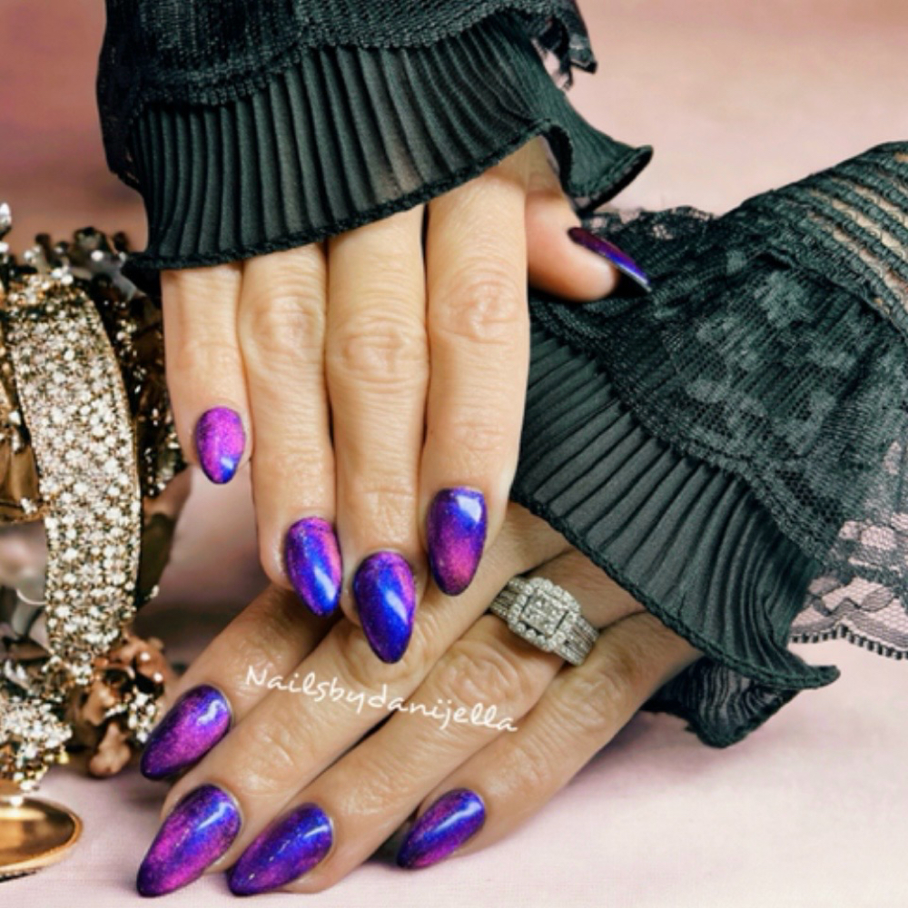 Cat eye Gel Polish at Enchanted Nails by Danijella in Palm Bay   TEL: (321)795-1216, FL