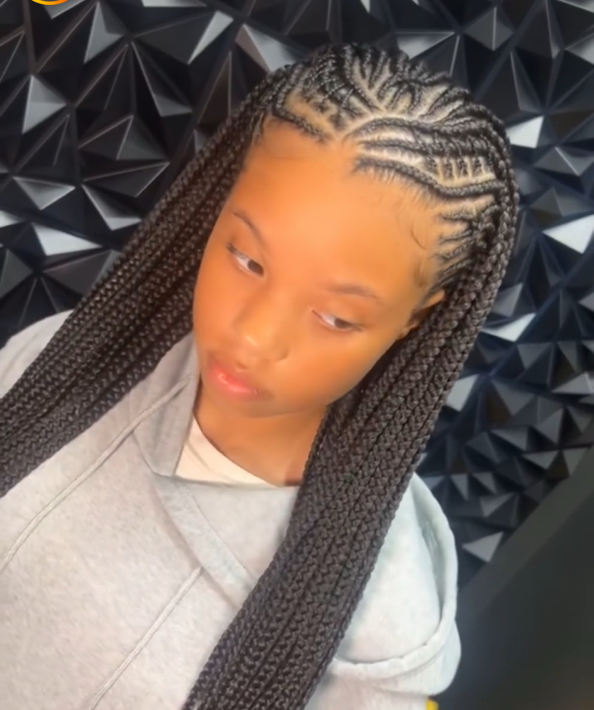 Fualni Braids With Extra Creativity at Boobabe Braidn Bar in Oxon Hill, MD