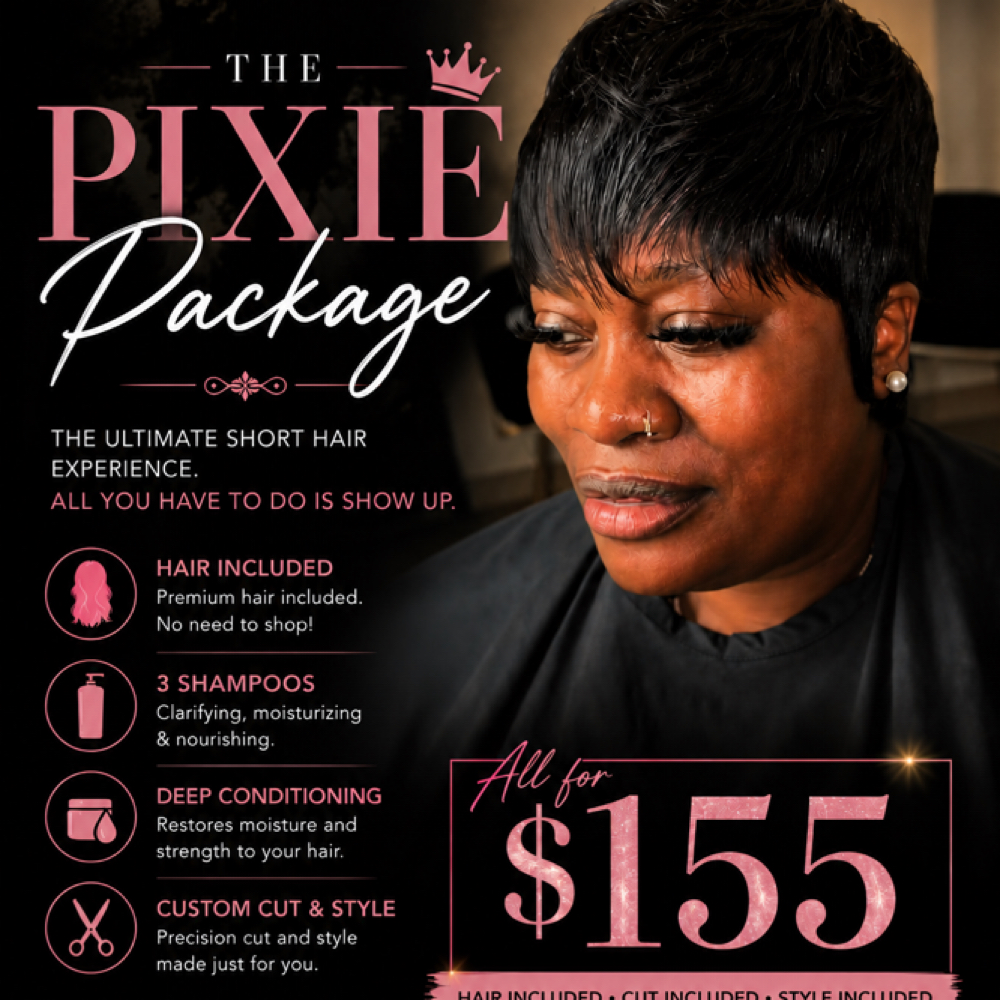 The Pixie Package at 𝑬𝒍𝒊𝒕𝒆 𝑯𝒂𝒊𝒓𝒔𝒕𝒚𝒍𝒊𝒔𝒕 in Conroe, TX