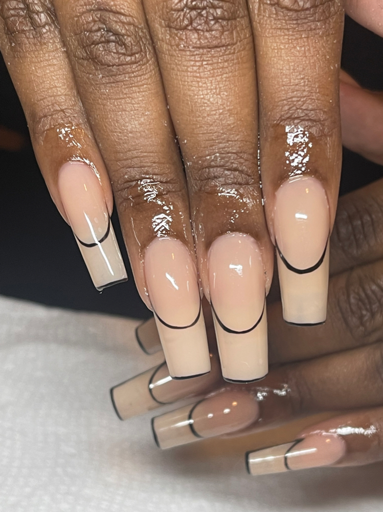 Outlined French at Passel Salon - Toni Just Nailed It in Louisville, KY