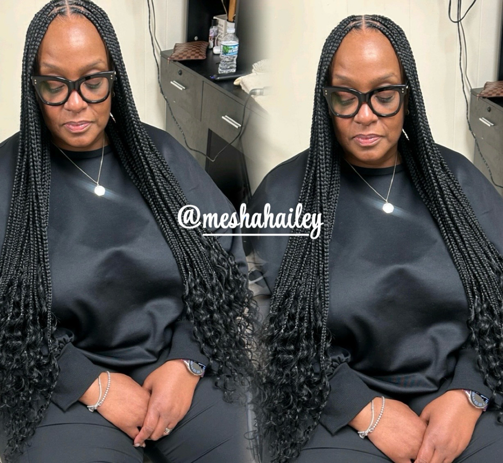 Medium Waist Knotless Human Ends