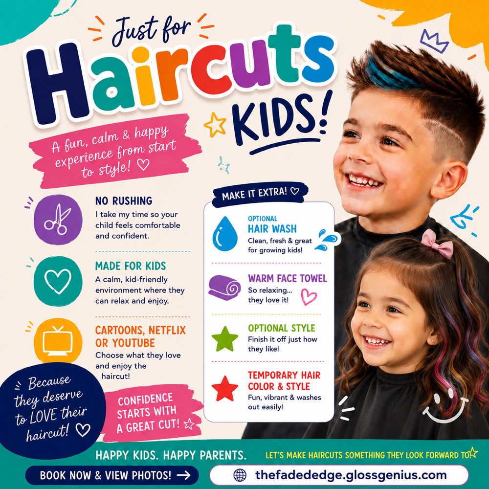 Kids Cuts Under 10 at The Faded Edge LLC in Rochester, MN