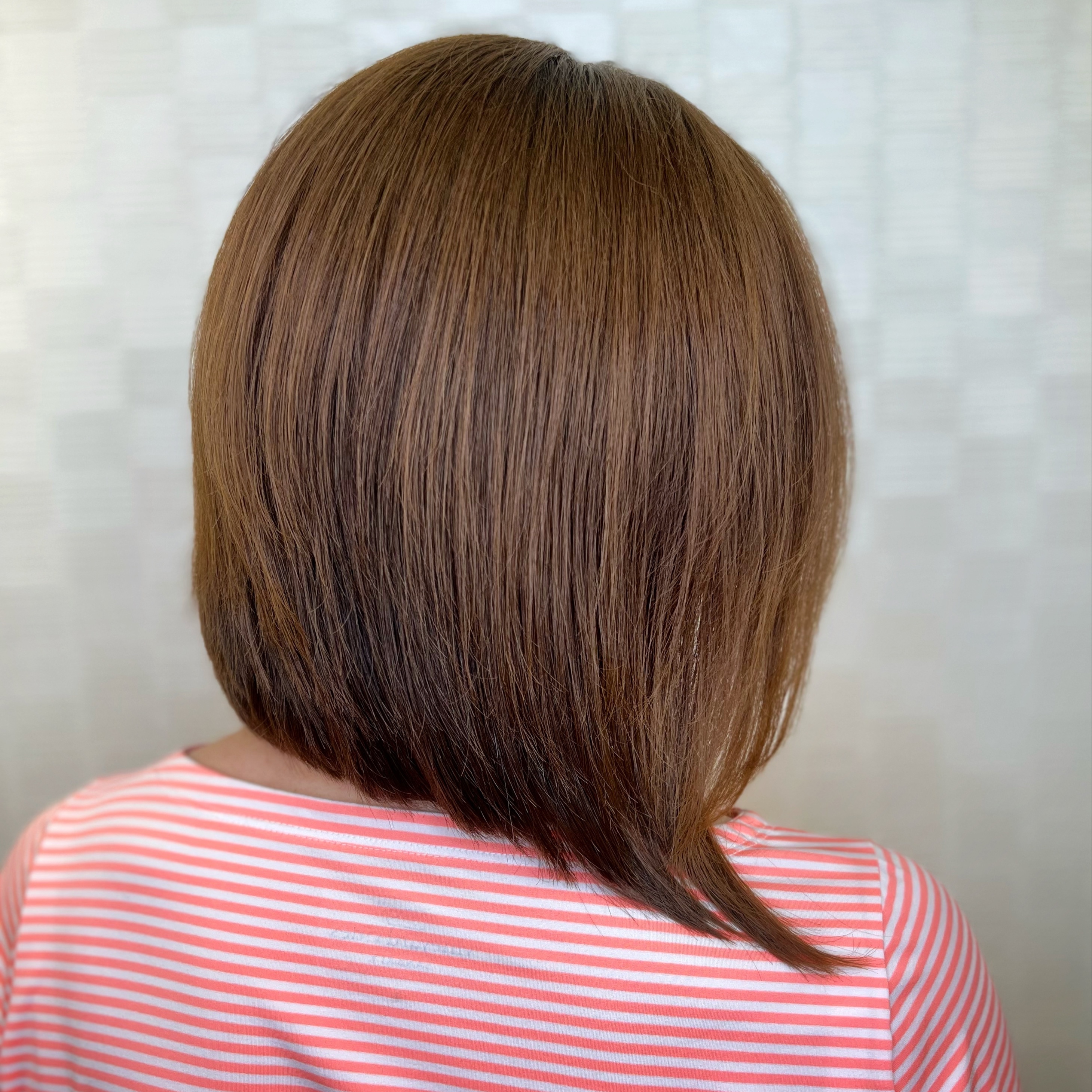 Gray Blending Retouch + Gloss at Honey & Ginger Hair Salon in Dallas, TX