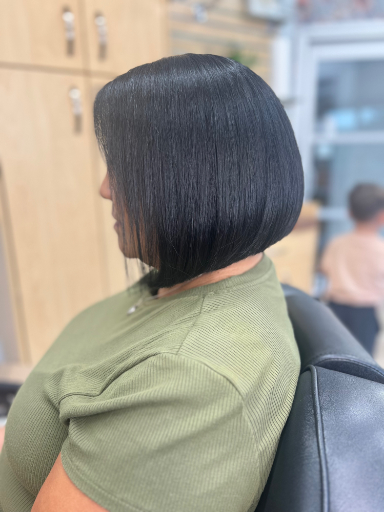 Long Haircut/wash/roundbrush Dry