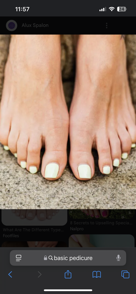 Express Pedicure at Pure Elegance Salon & Spa LLC in Sheboygan, WI