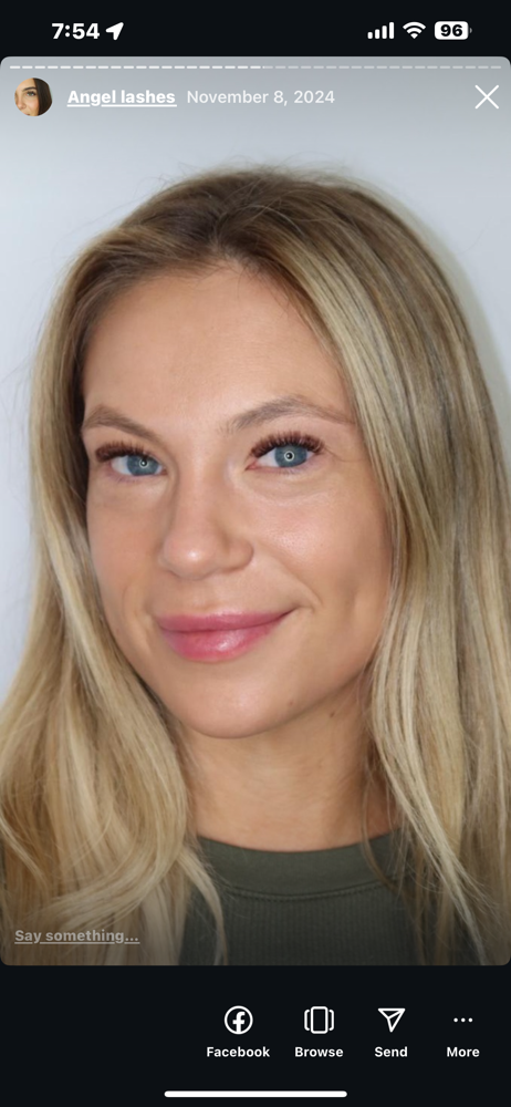 Brown Lash Extensions Full Set