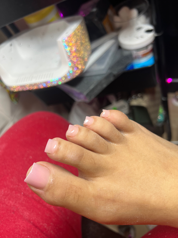 Solid Color Full Set On Toes