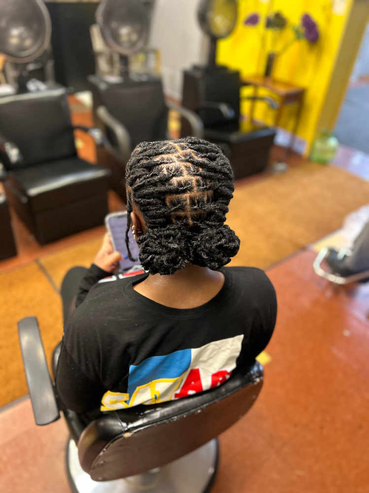 (locs) Buns With Hair Added