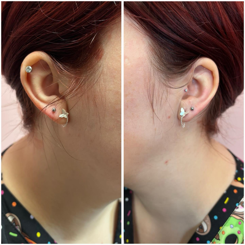 Ear Piercings (Both Earlobes)