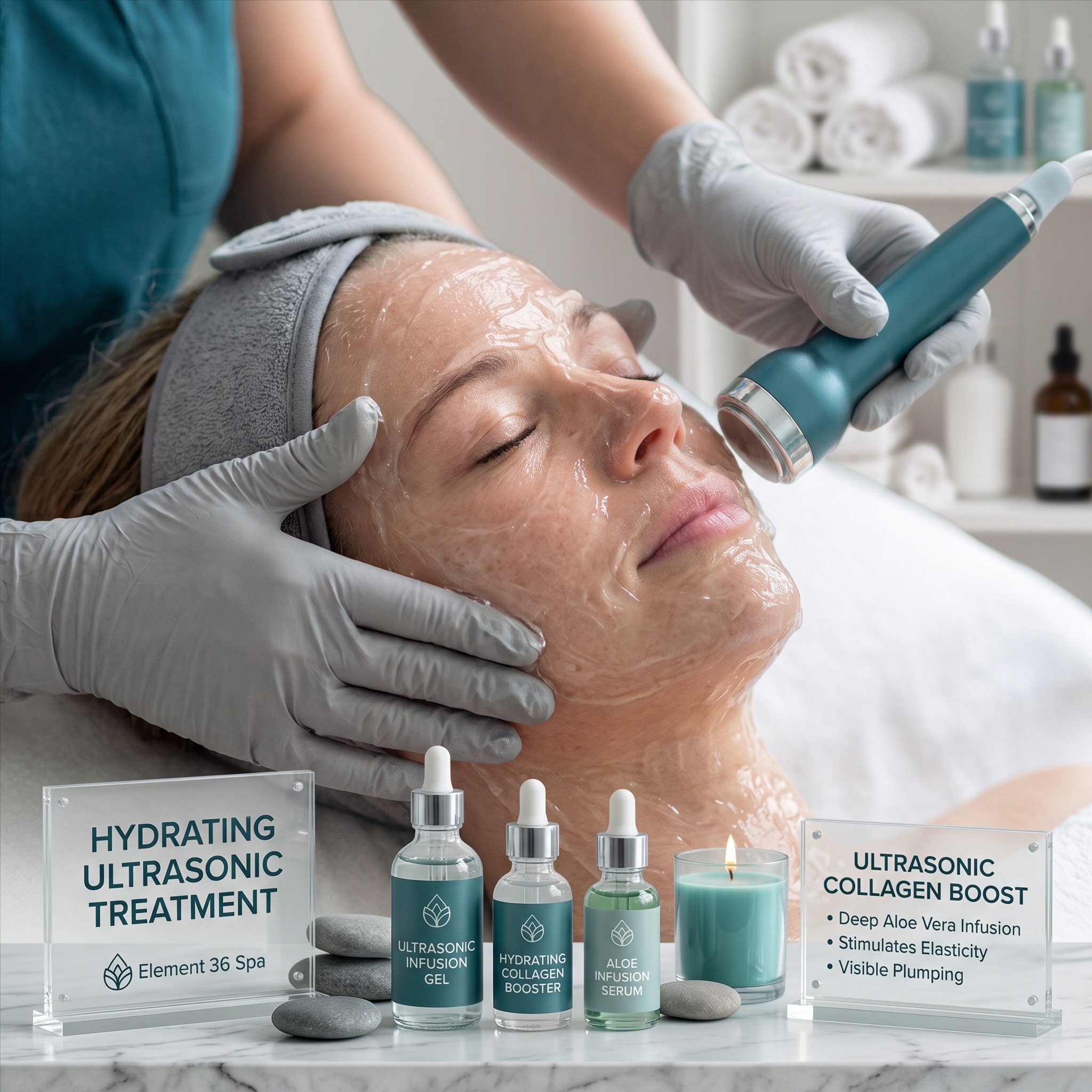 Hydrating Ultrasonic Skin Treatment at Element 36 Spa in Pinckney, MI
