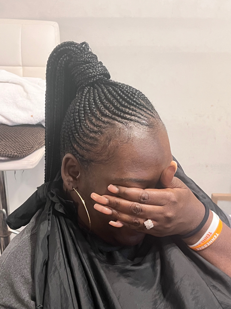 Ponytail at Tima hair braiding in Greensboro, NC