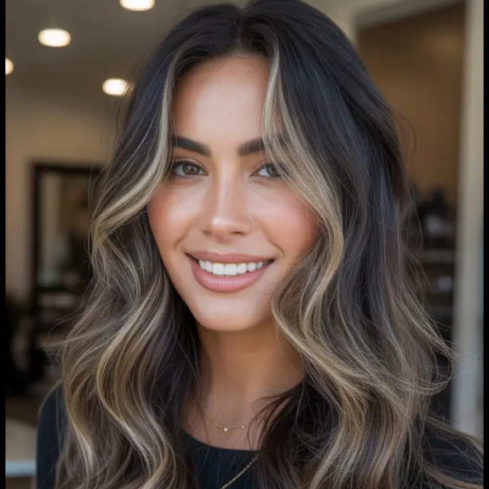 Mini Foil/Face Frame/ Blowdry at Le posh salon in Merrimac, MA