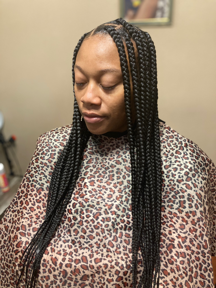Large Knotless Braids