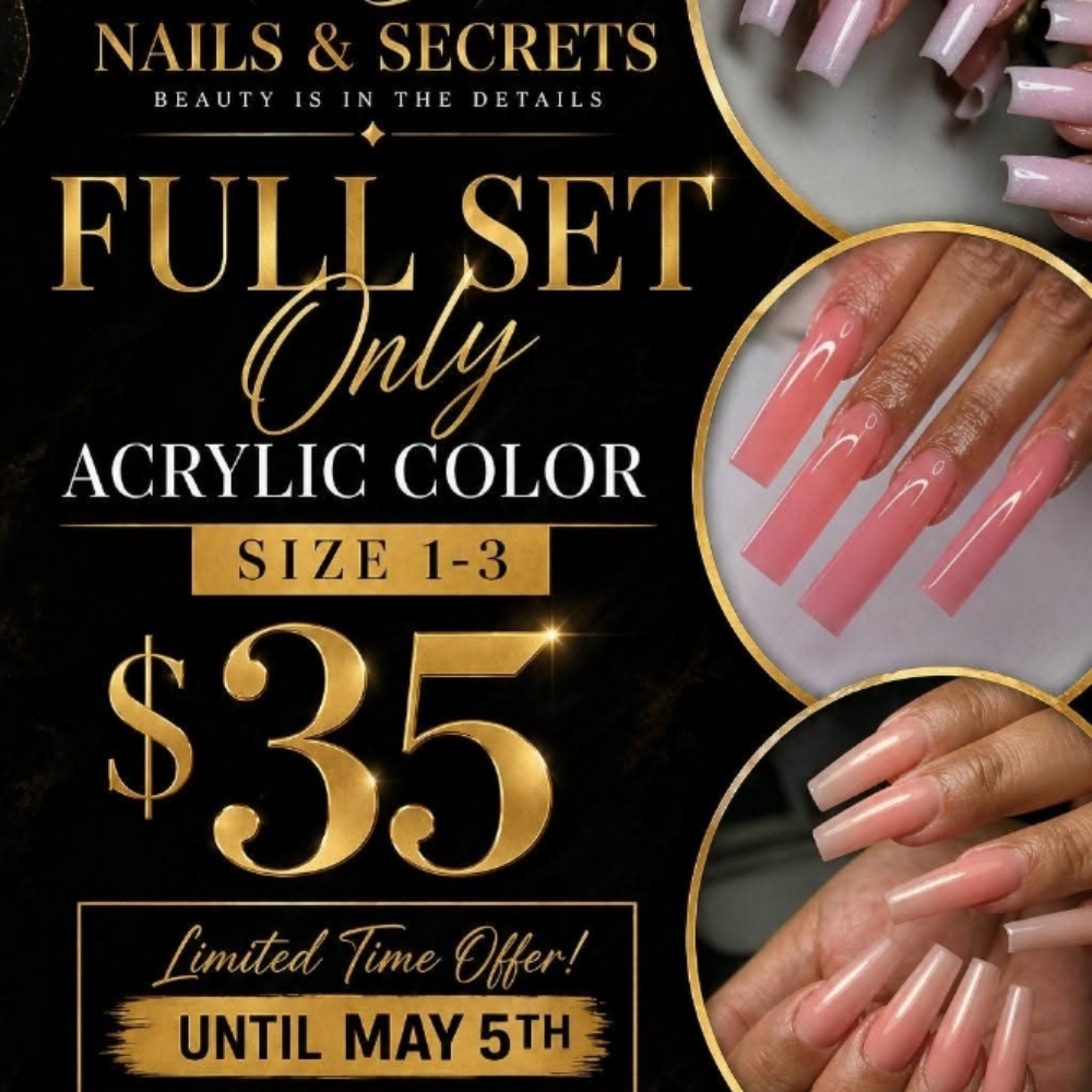 $35 One Color at Nails & Secrets Lounge in El Paso, TX