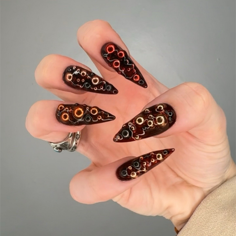 Custom Press-On Nail Consultation at VICI Beauty and Spa in Boardman, OH
