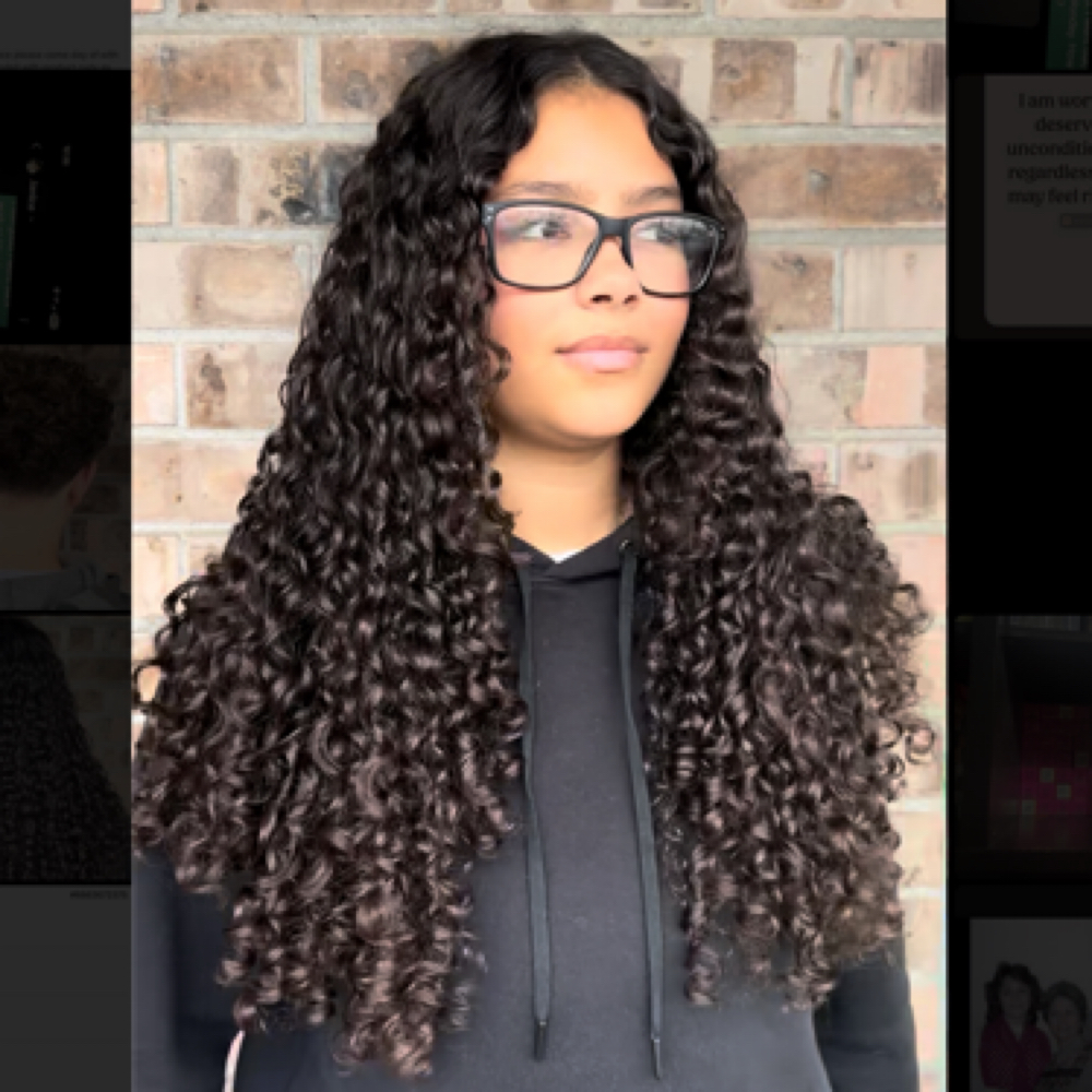 Transformation/Thick Curly Cut at Meraki Collective in Tacoma, WA